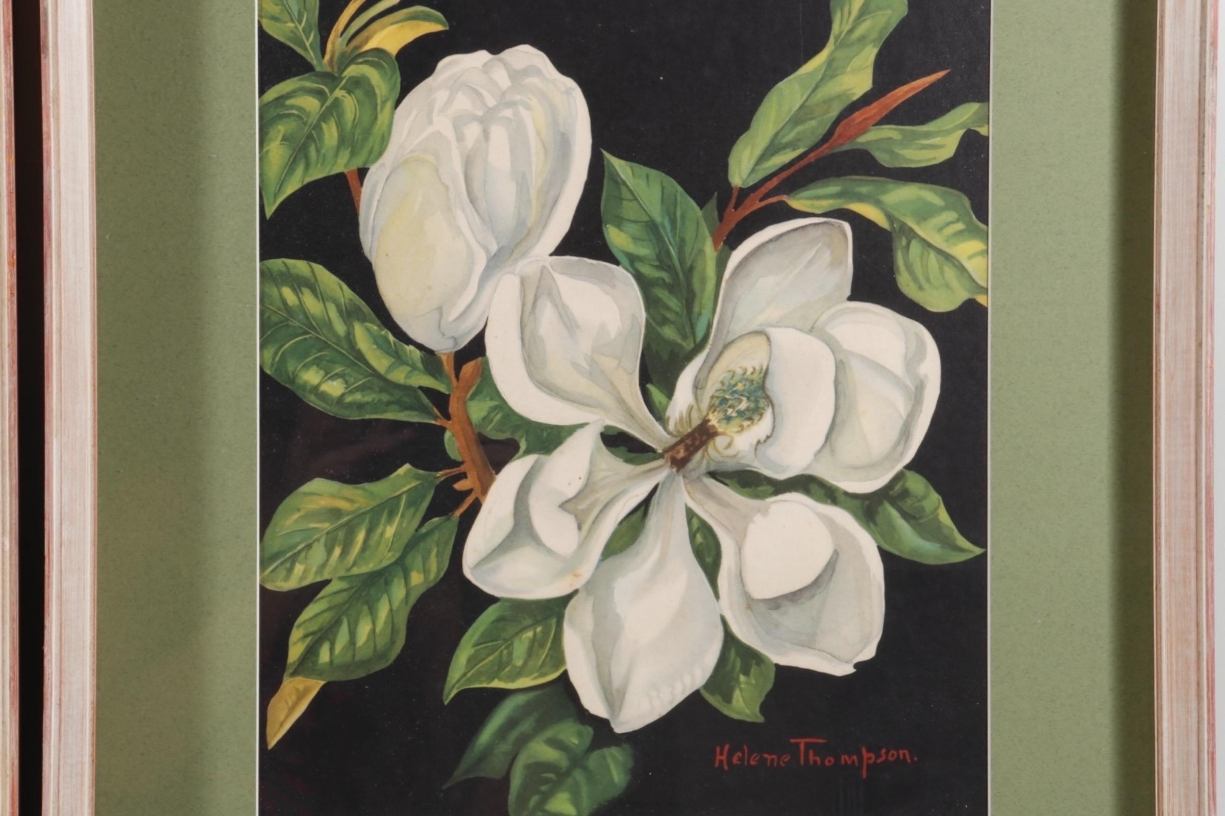 Signed Botanical Lithographs, a Pair im Angebot 2