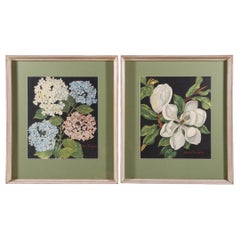 Signed Botanical Lithographs, a Pair