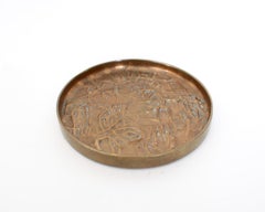 Plato de bronce firmado por el italiano Gio Pomodoro Il Sestante Galeria