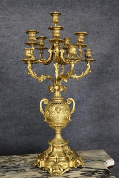 Signed Bronze Pierre-Philippe Thomire of Paris Clock Putti Cherub Clock Set