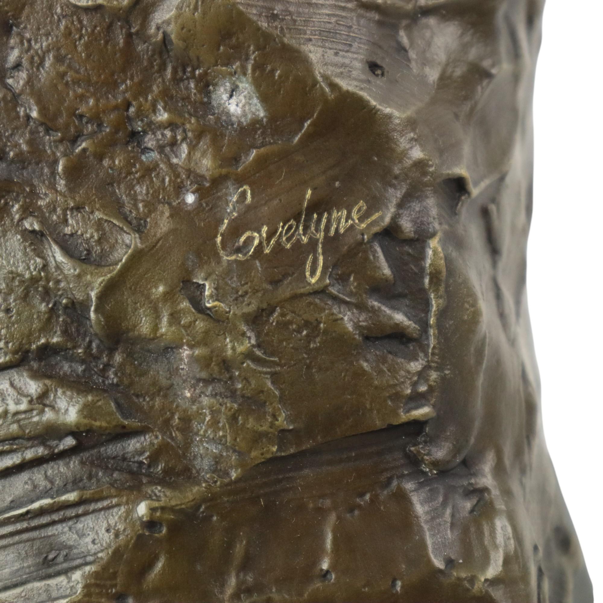 Signed Bronze Sculpture The Thinker Marble Base After Auguste Rodin 30cm In Good Condition In Poperinge, BE