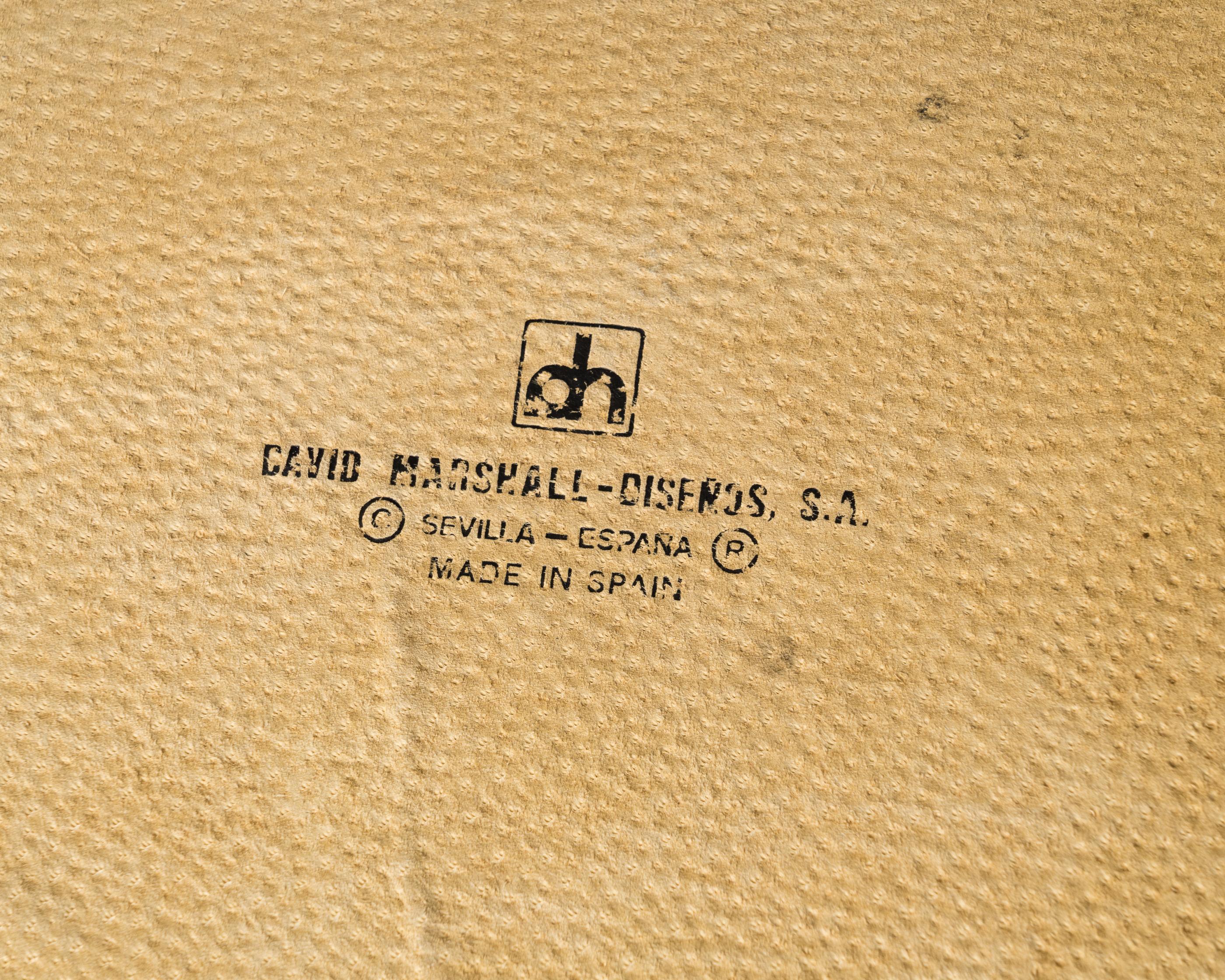 Bronzo Vassoio brutalista in fusione d'acciaio e bronzo firmato da David Marshall - Spagna, anni '70 in vendita
