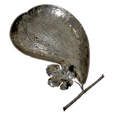 Ornamento da tavolo con fico firmato Buccellati, argento 925