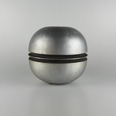 Signierte Vase-Skulptur aus Gusseisen und Aluminium von Burchiellaro, Italien, 1970er Jahre