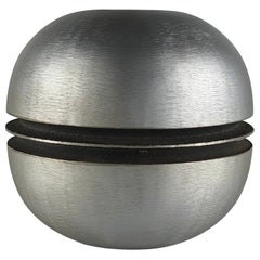 Signierte Vase-Skulptur aus Gusseisen und Aluminium von Burchiellaro, Italien, 1970er Jahre
