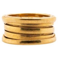 Signed Bvlgari B Zero-1 18k Yellow Gold Band