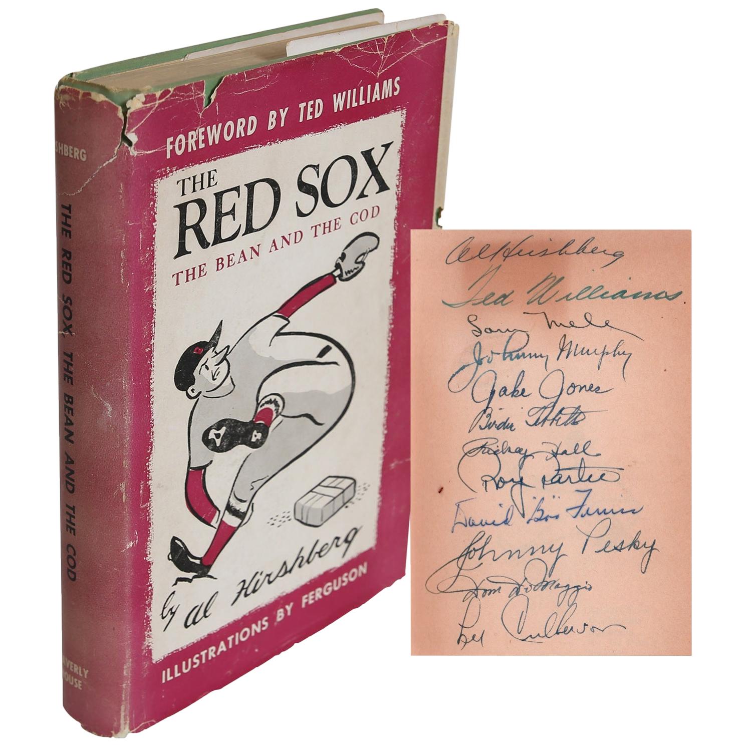 Signed by 1946 Red Sox Team The Red Sox The Bean and The Cod, with LOA