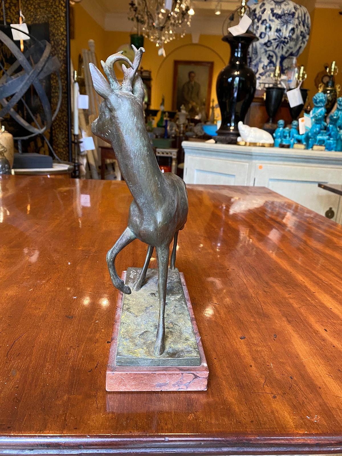 Signed C. Diller Cast Metal Statue of Stag / Deer, Late 19th-Early 20th Century 5