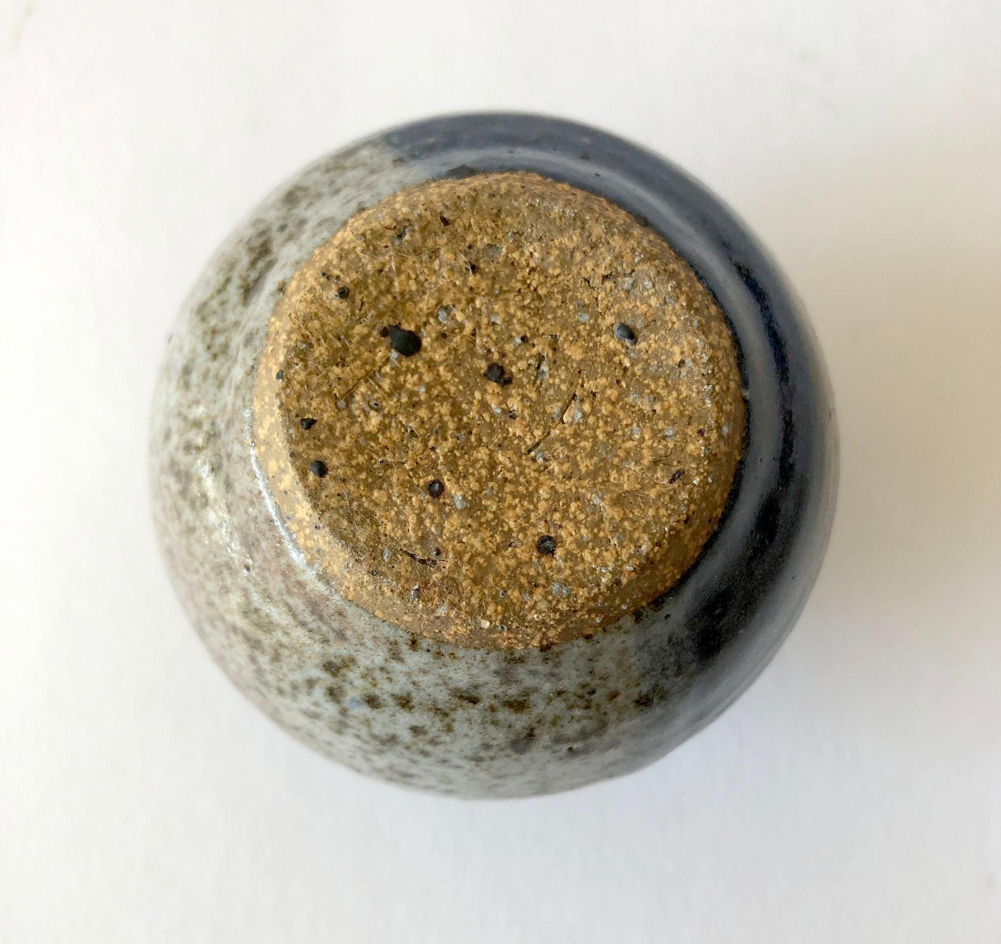 North American Signed California Studio Stoneware Weed Pot Vase