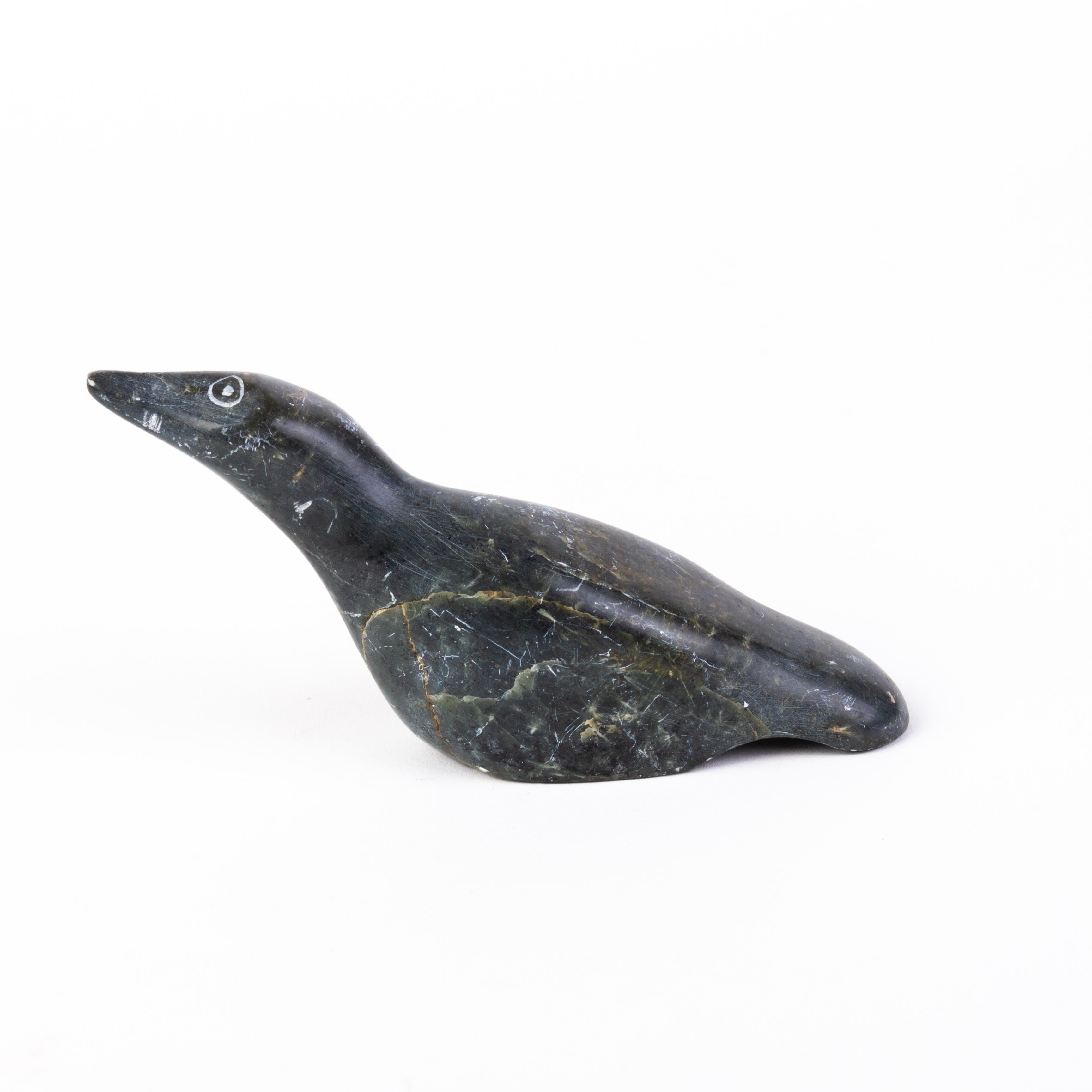 Signed Canadian Inuit Seal Hardstone Sculpture Carving In Good Condition For Sale In Nottingham, GB