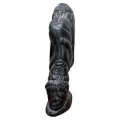 Signed Canadian Inuit Serpentinite Carving, Daniel Sala, 1980