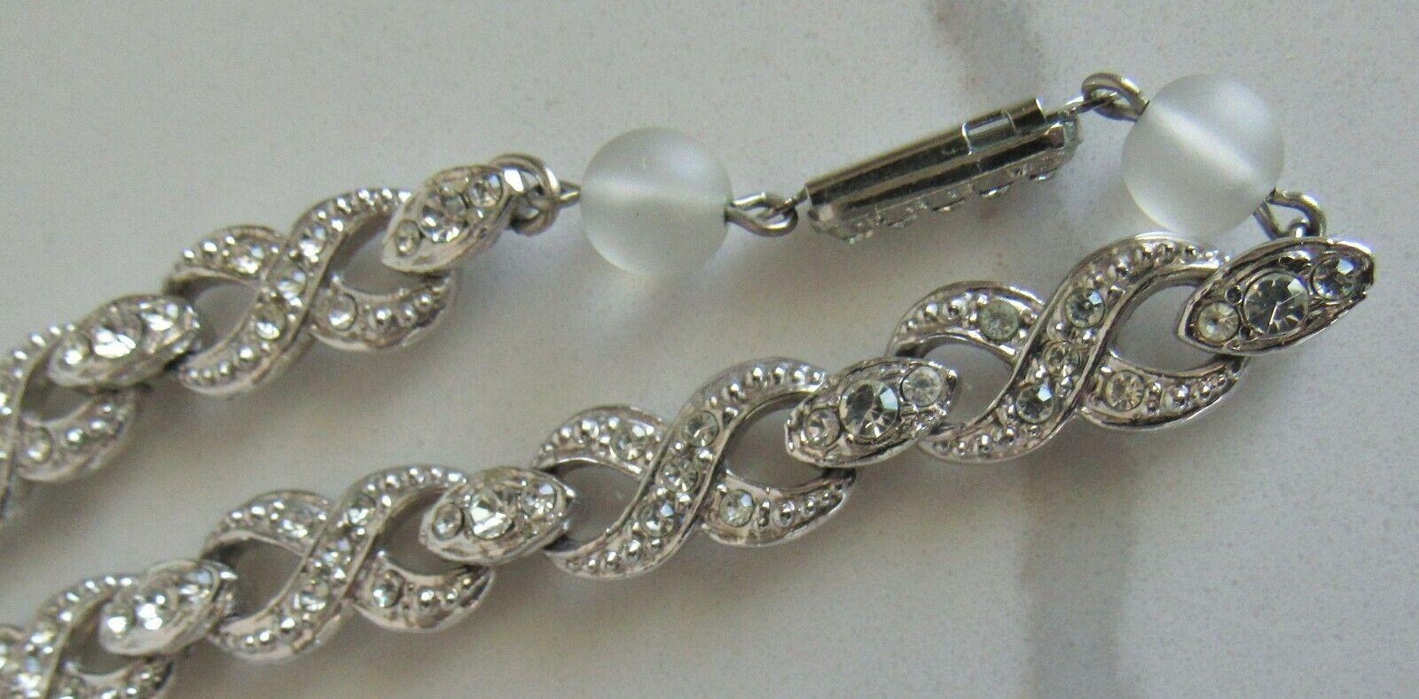 Firmato Carlo Zini Designer Sparkling Crystal  Collana gioiello in stile Art Déco in vendita 4