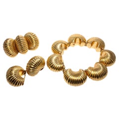 Gold Retro-Armbänder aus Gold