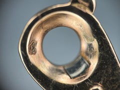 Signed Cartier 18k Yellow Gold & Diamonds Maillon Panthère Earrings, Circa 1980