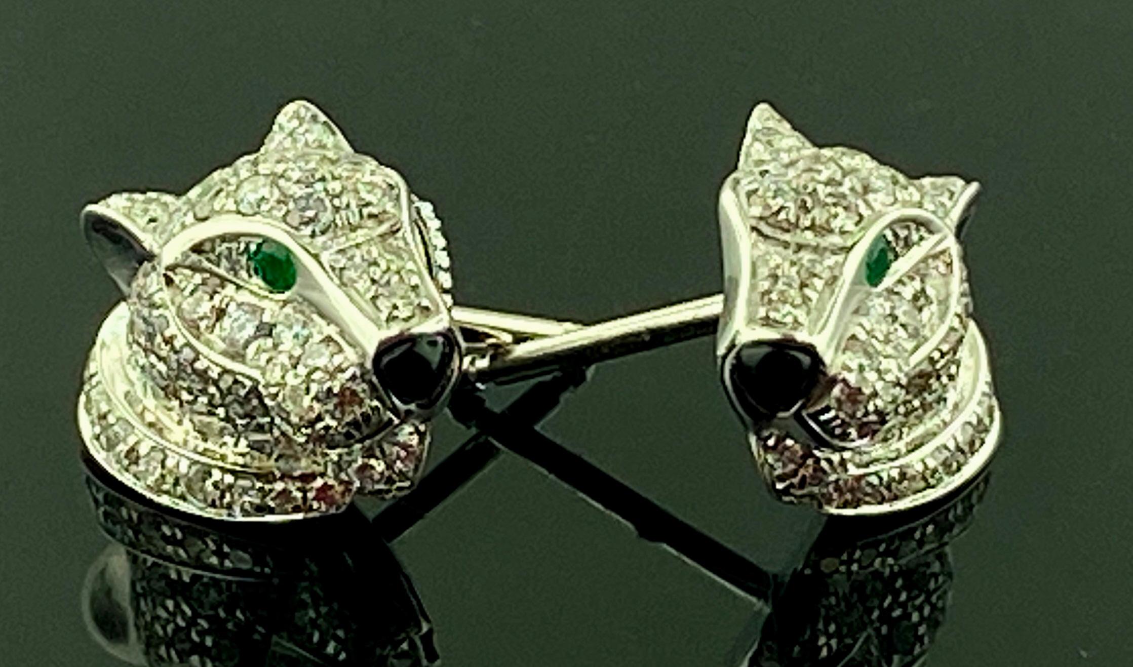 vintage cartier panther earrings