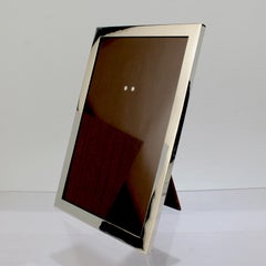 Portafoto o cornice in argento sterling di metà secolo firmata da Cartier