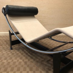 Signed Cassina LC4 Le Corbusier Chaise Lounge Chair