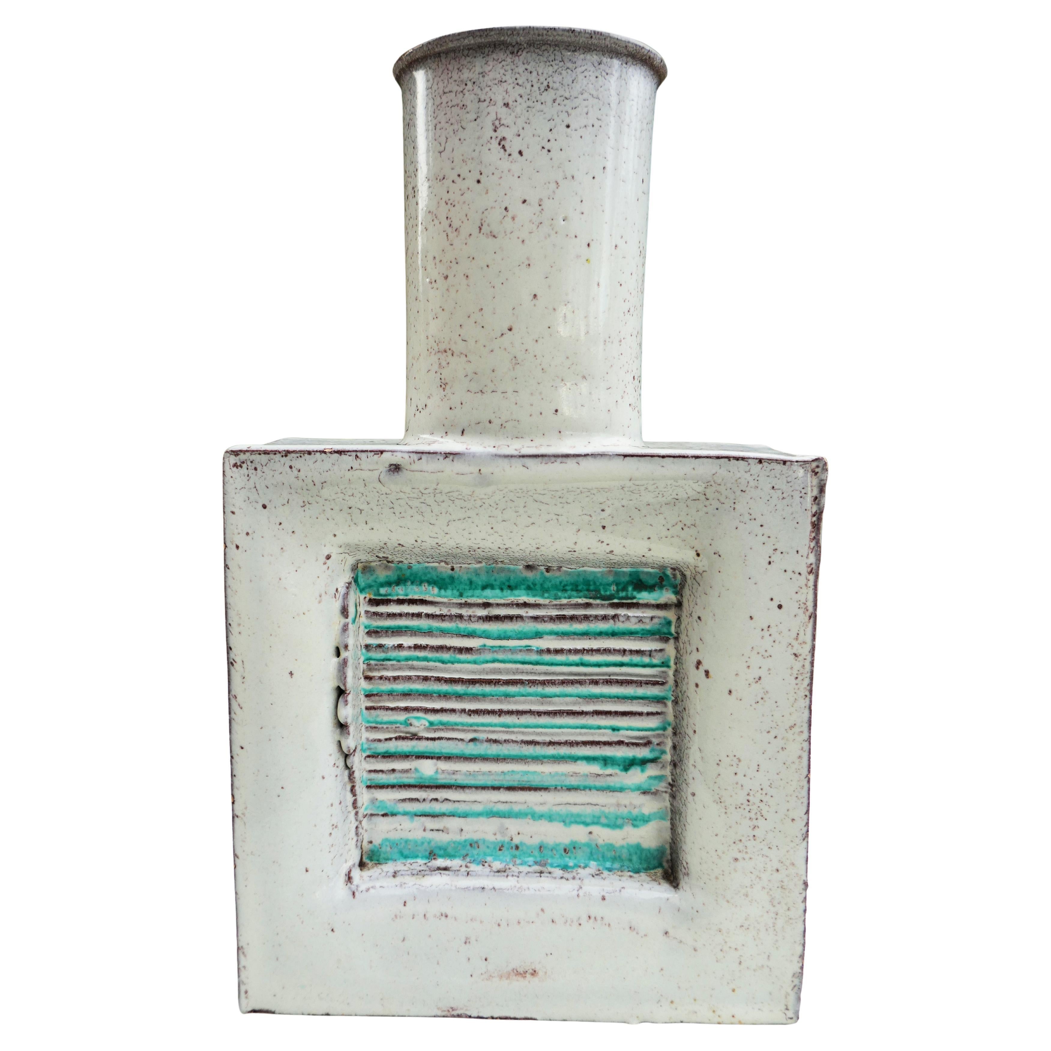 Signed ceramic vase