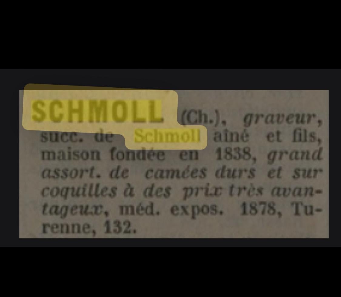 Signé Ch. Camée antique Schmoll, déesse grecque Hébé et Zeus en aigle, vers 1880 en vente 10