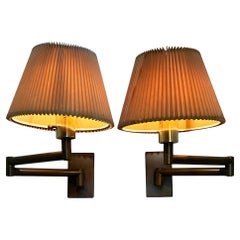 Signed chapman pair of Wall Arm Lamps