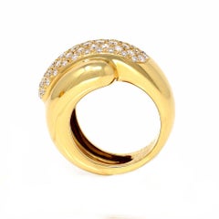 Chaumet 18 Karat Yellow Gold Diamond Ring