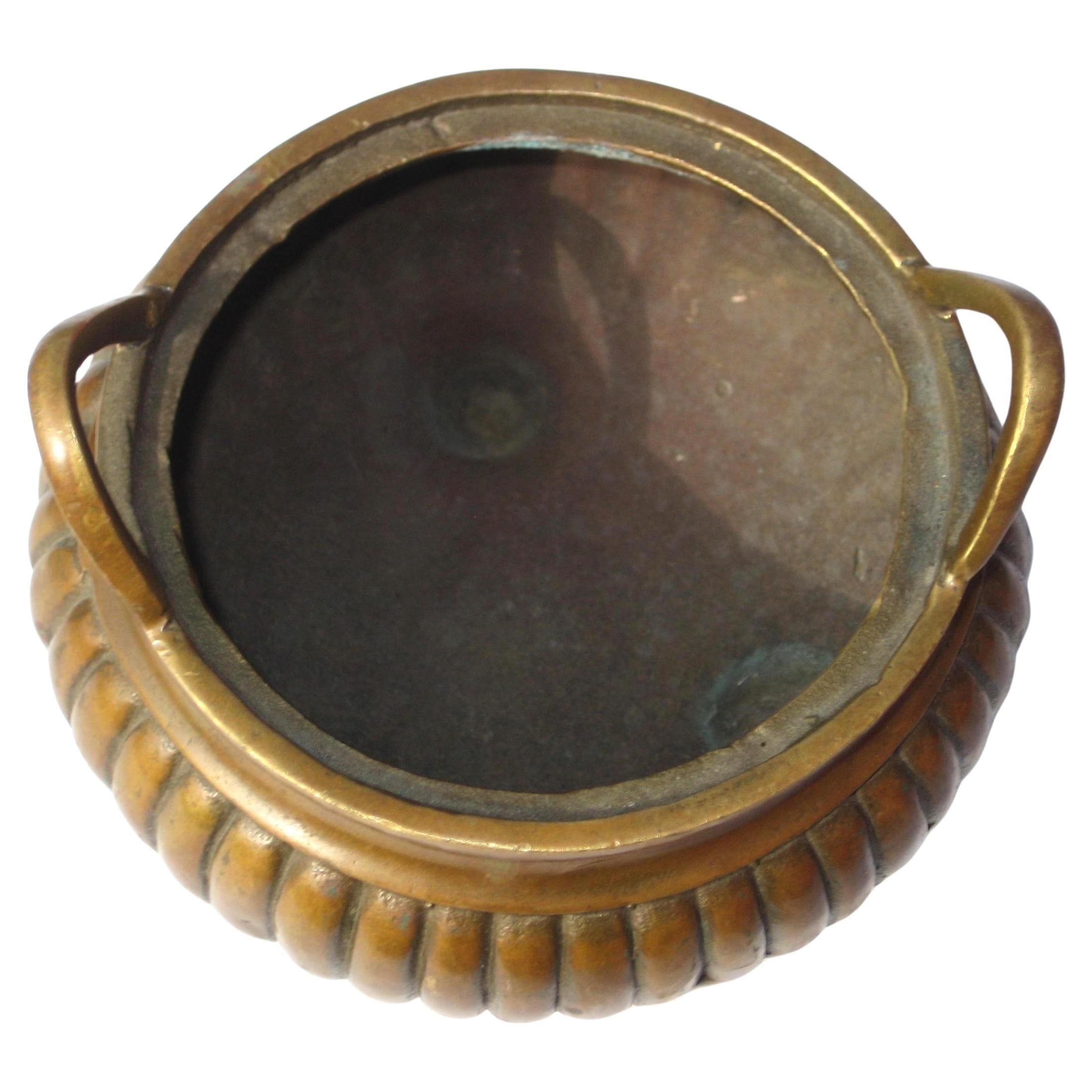 Metalwork Signed Chinese Bronze Censer w/ Foo Dog