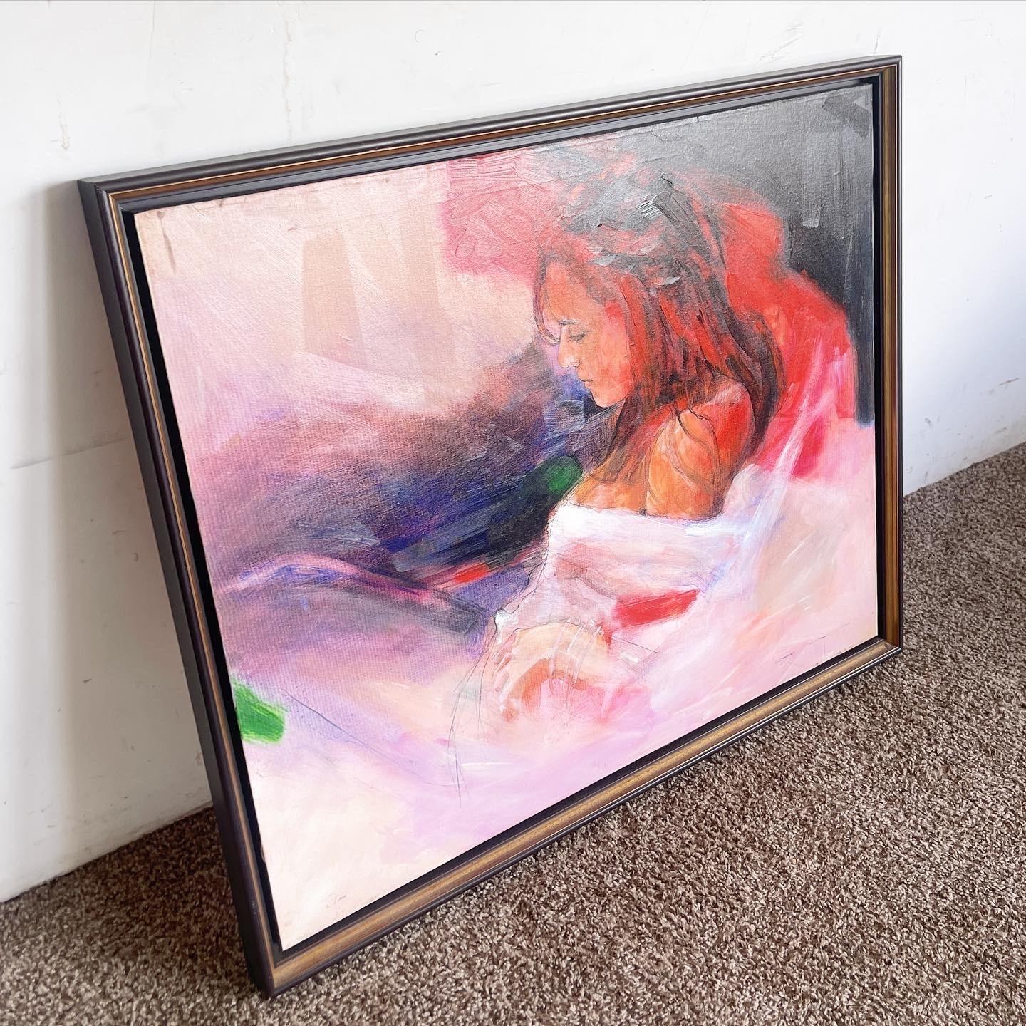 Fine XX secolo Serigrafia firmata Christine Comyn 