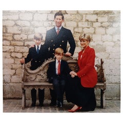 Signed Christmas Card / Photograph From Prince Charles and Princess Diana, 1991