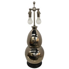 Signed Christopher Spitzmiller Coveted Table Lamp Modern Double Gourd