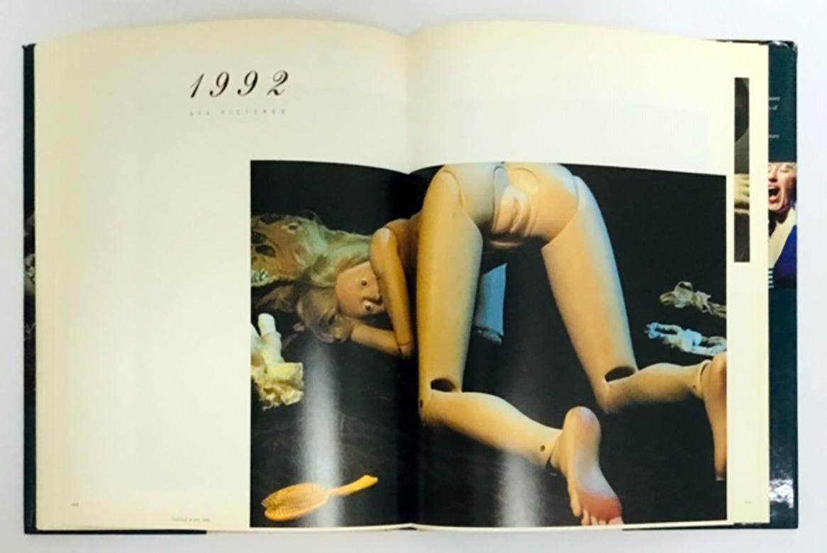 Signed Cindy Sherman early 1990s artist monograph: 
'Cindy Sherman 1975-1993'; 1st edition published by Rizzoli, Italy in 1993. 

Measures: 9 1/4”x 12 1/4”.
240 pages printed in Italy with over 200 illustrations. Some wear to dust jacket; otherwise