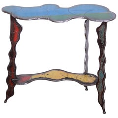 cindy wynn today Signed Cindy Wynn Industrial Postmodern Forged Metal Console Table