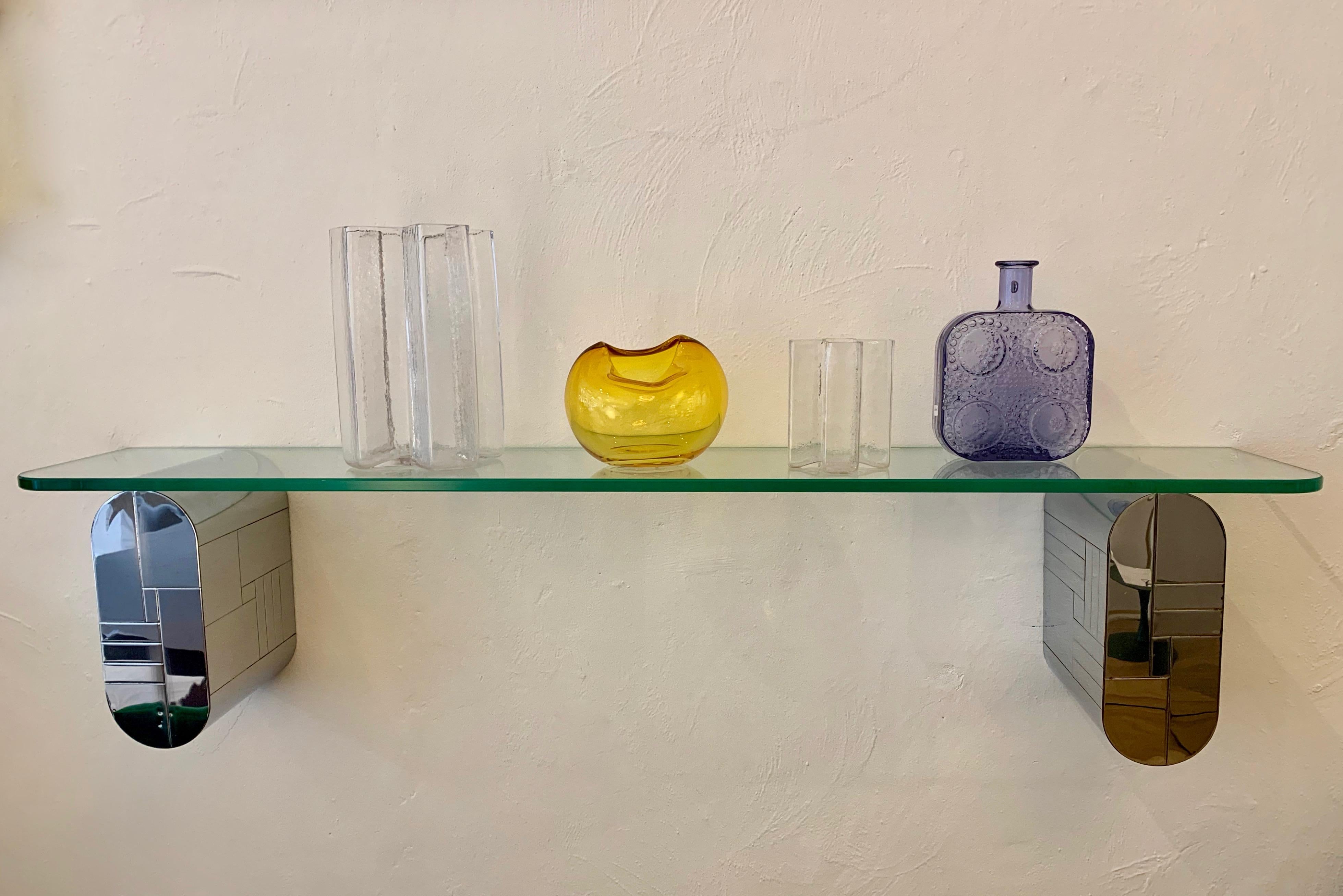 Mid-Century Modern Signed Cityscape Wall Hanging Console by Paul Evans for Directional