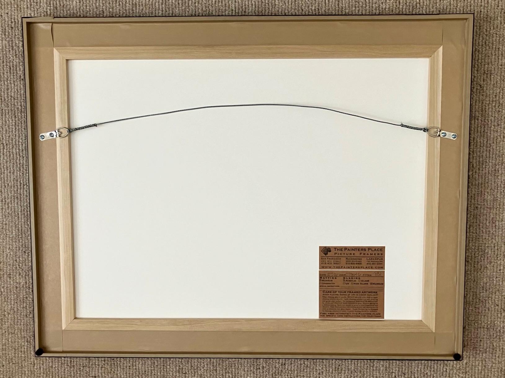Signiert Clifton Karhu (Amerikaner, 1927-2007) Holzschnitt Shirakawa Regen 26/50 im Angebot 5