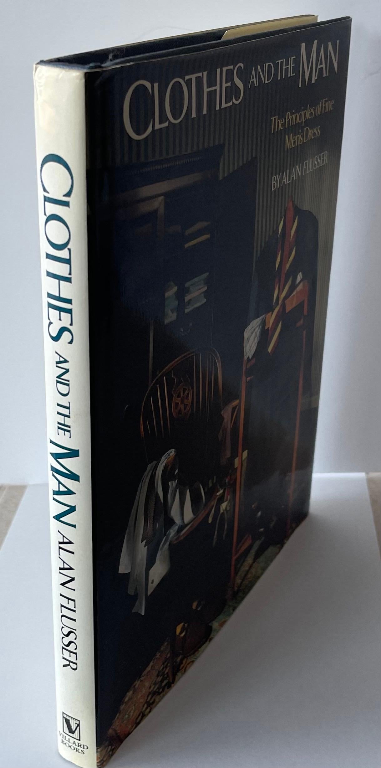 1985 Libro con copertina rigida firmato Clothes and the Man di Alan Flusser