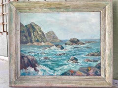 Signiertes Küsten- Strandgemälde von Frank Proschwitzky Freyburg
