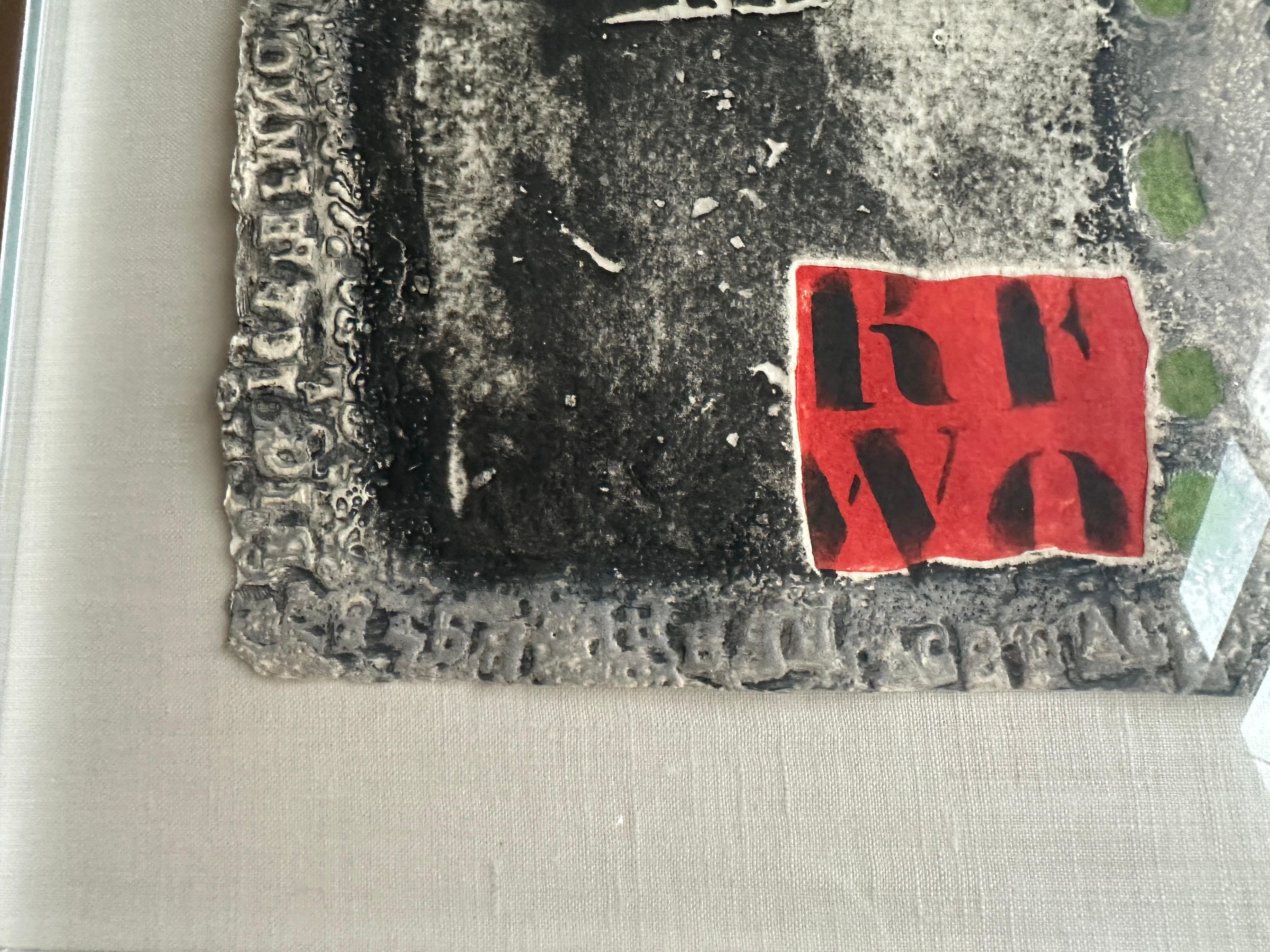 Aquatinte couleur, eau-forte, carborundum et collage signé James Coignard en vente 3
