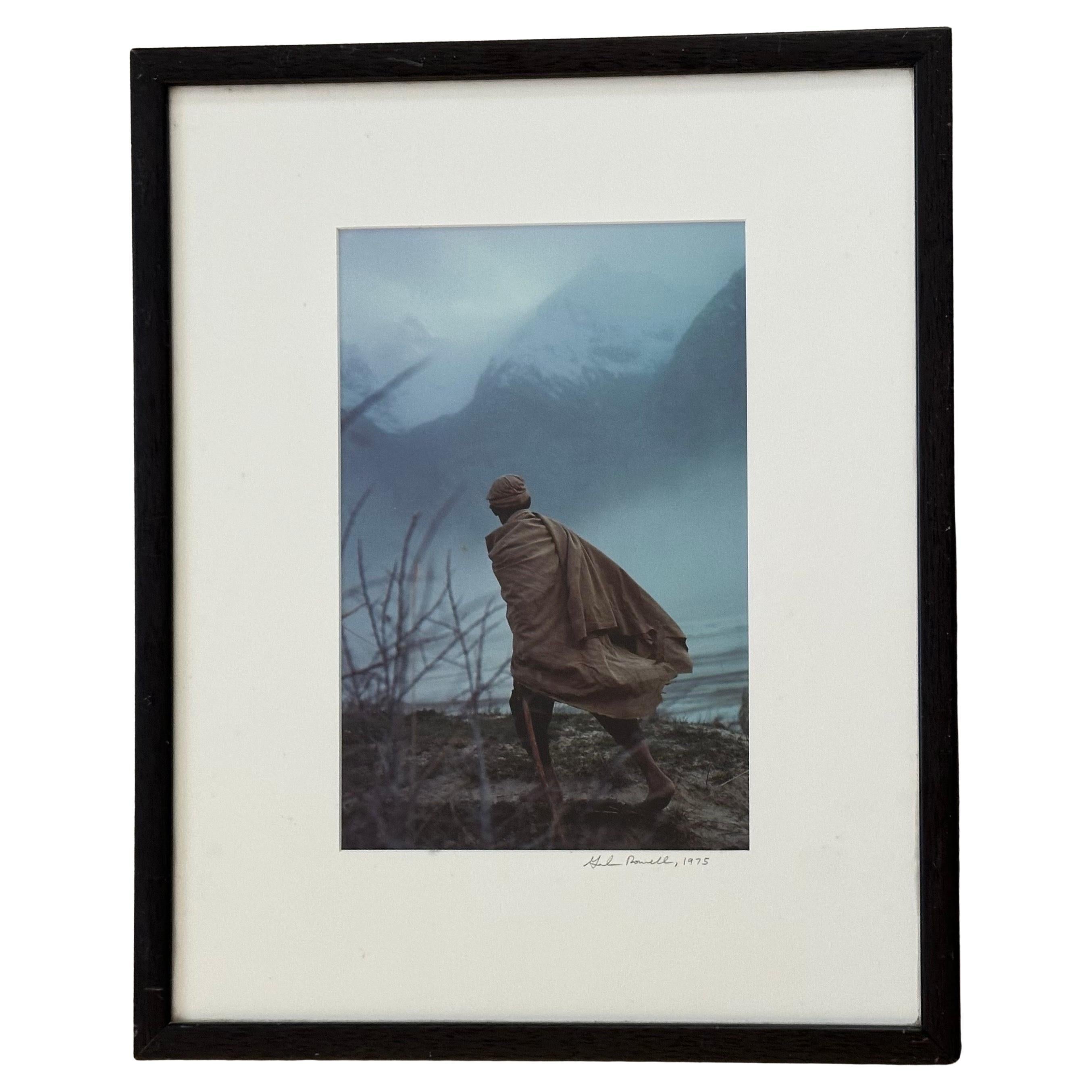 Américain Photographie couleur signée d'un éleveur balte dans l'Himalaya par Galen Rowell en vente