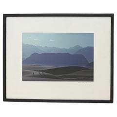 Signed Color Photograph "Sand Dunes in Skardu Valley" by Galen Rowell 1984
