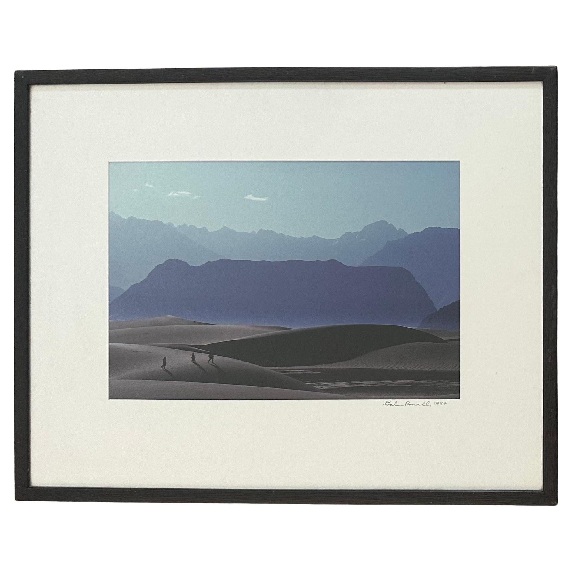 Photographie couleur signée "Sand Dunes in Skardu Valley" par Galen Rowell 1984