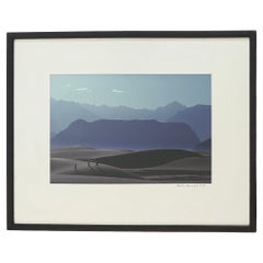 Photographie couleur signée "Sand Dunes in Skardu Valley" par Galen Rowell 1984
