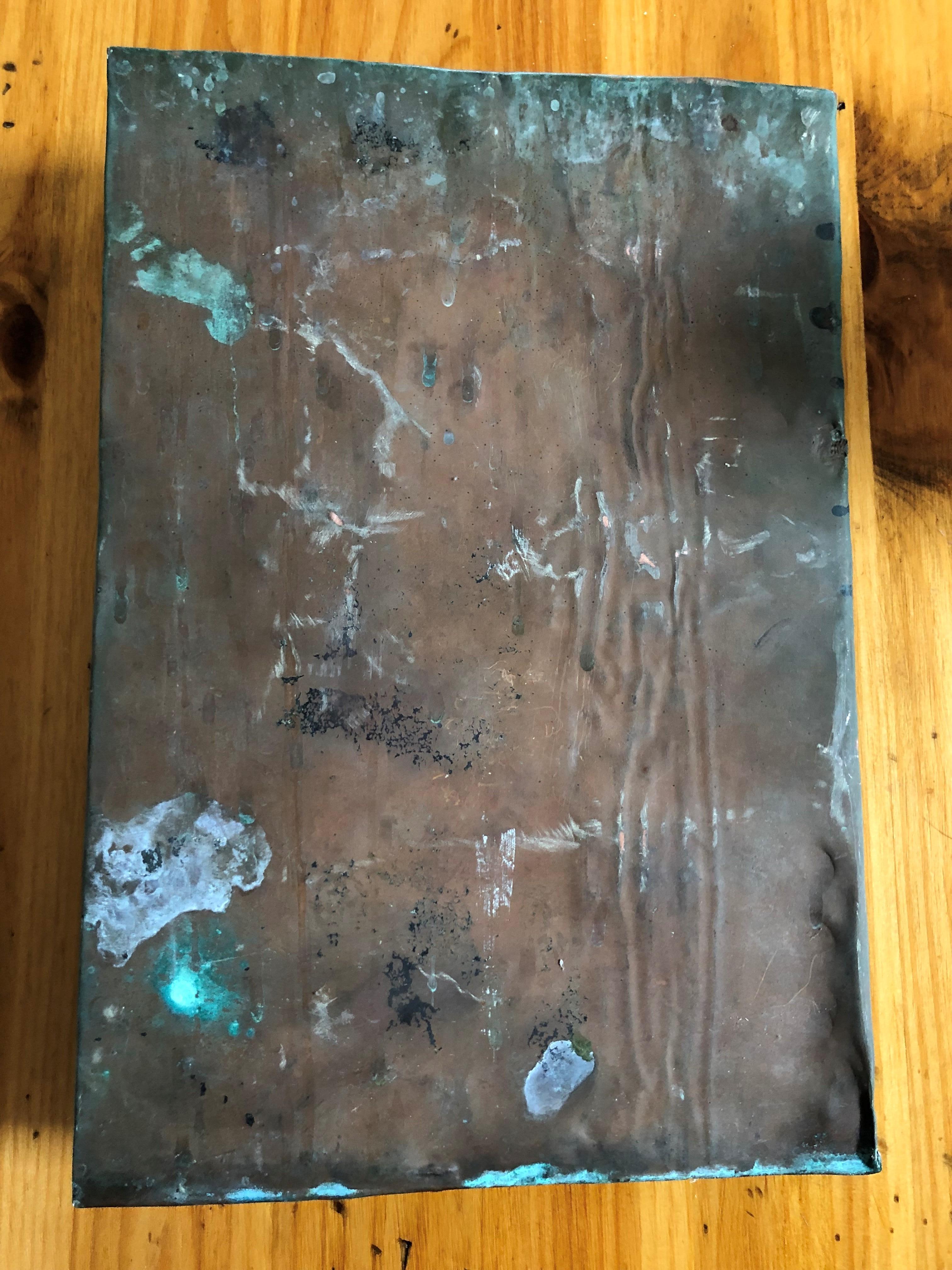 Signed Copper Plaque of a Mermaid 14