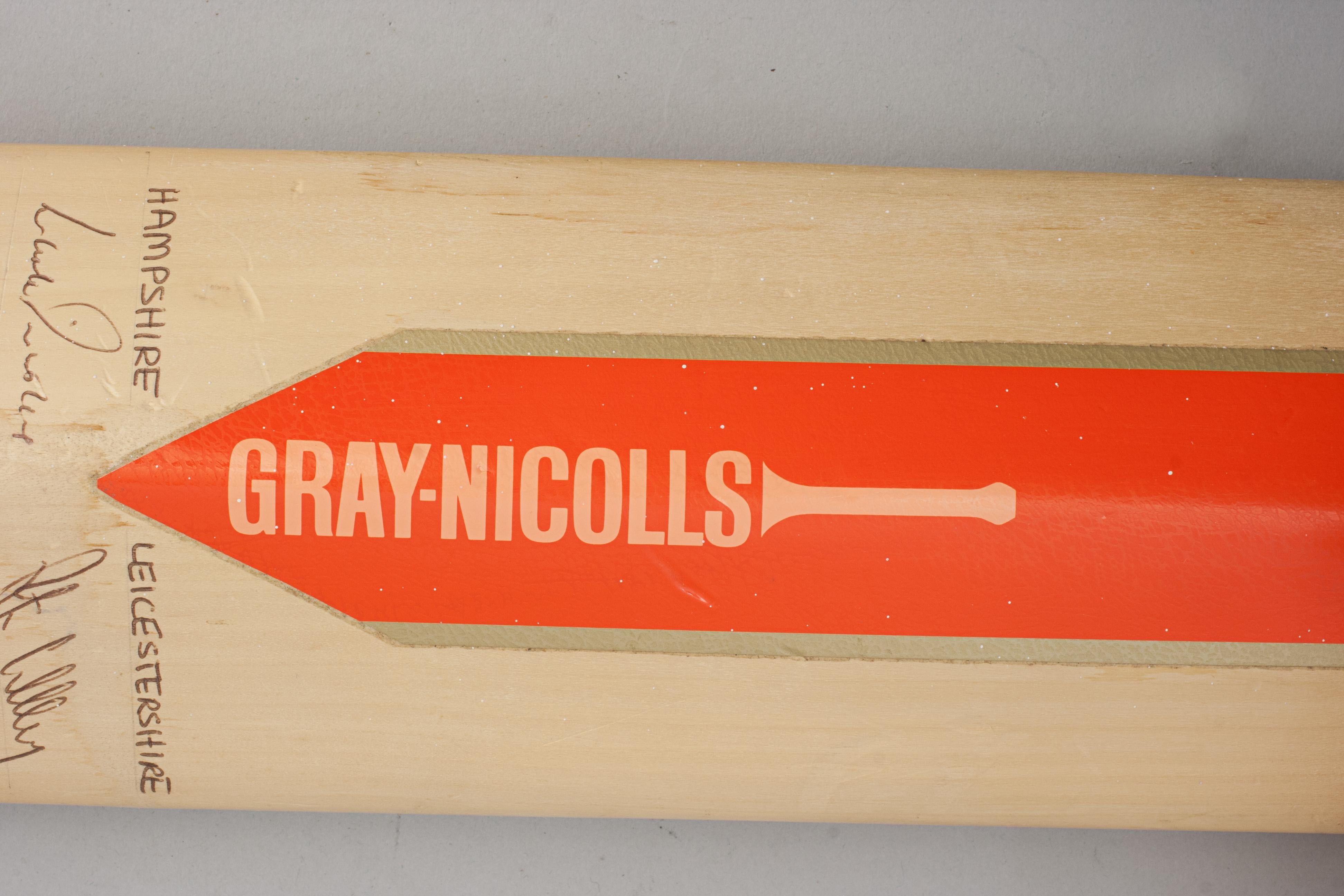 Signed Cricket Bat, Kent, Middlesex, Hampshire & Leicestershire For Sale 1