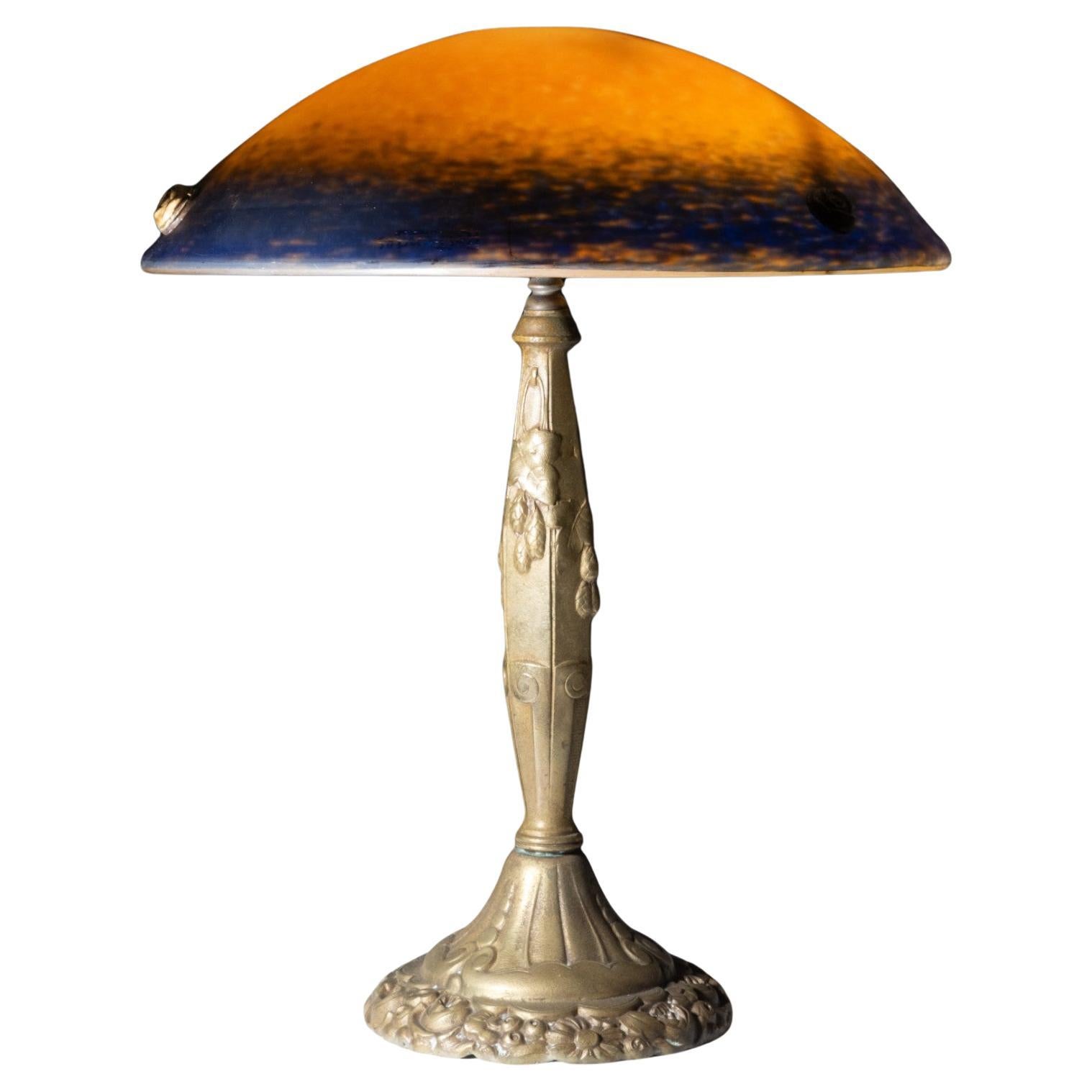 Signed Cristalleries Rethondes Table Lamp For Sale