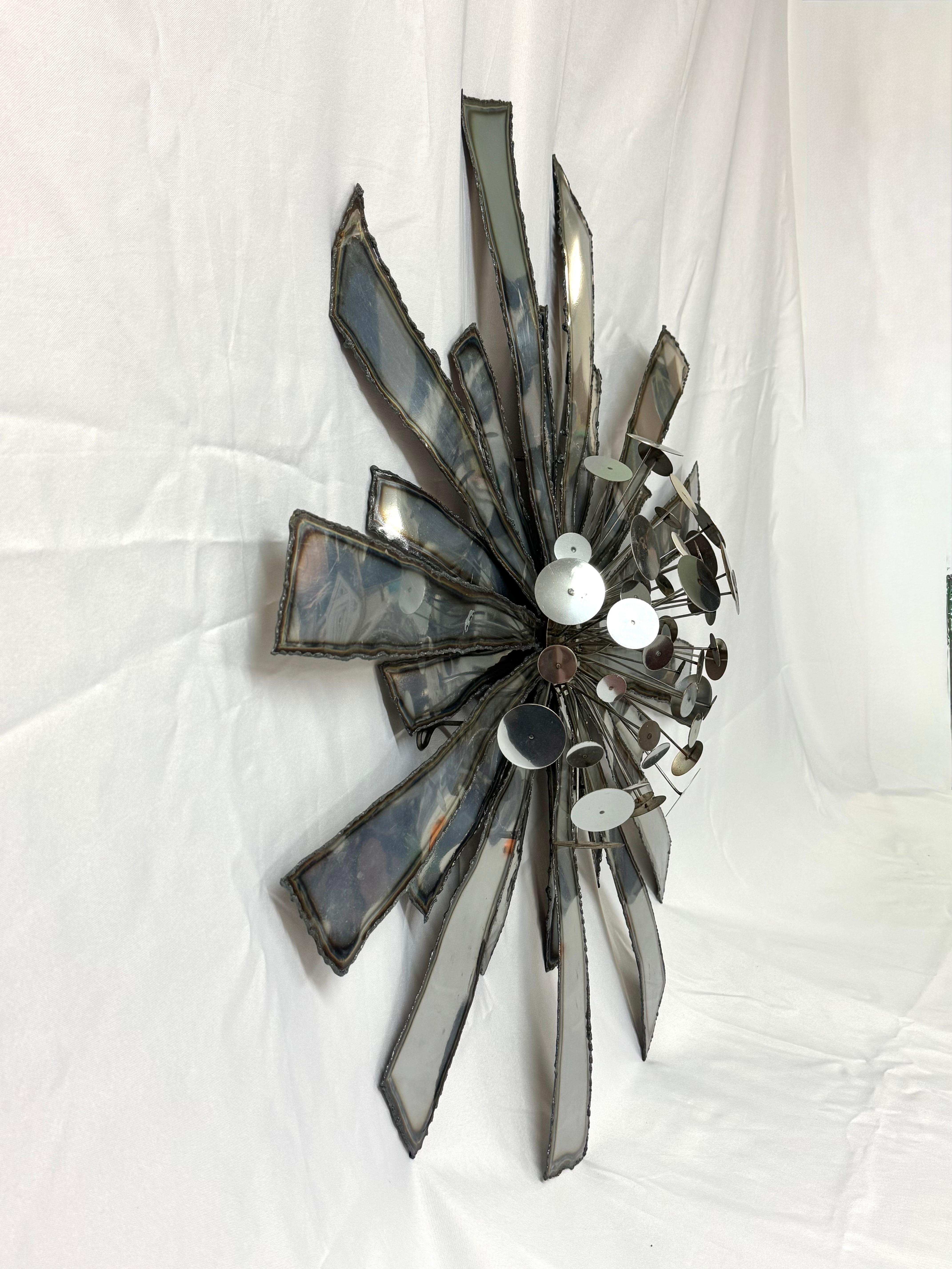 Signed Curtis Jere Brutalist Starburst For Sale 10