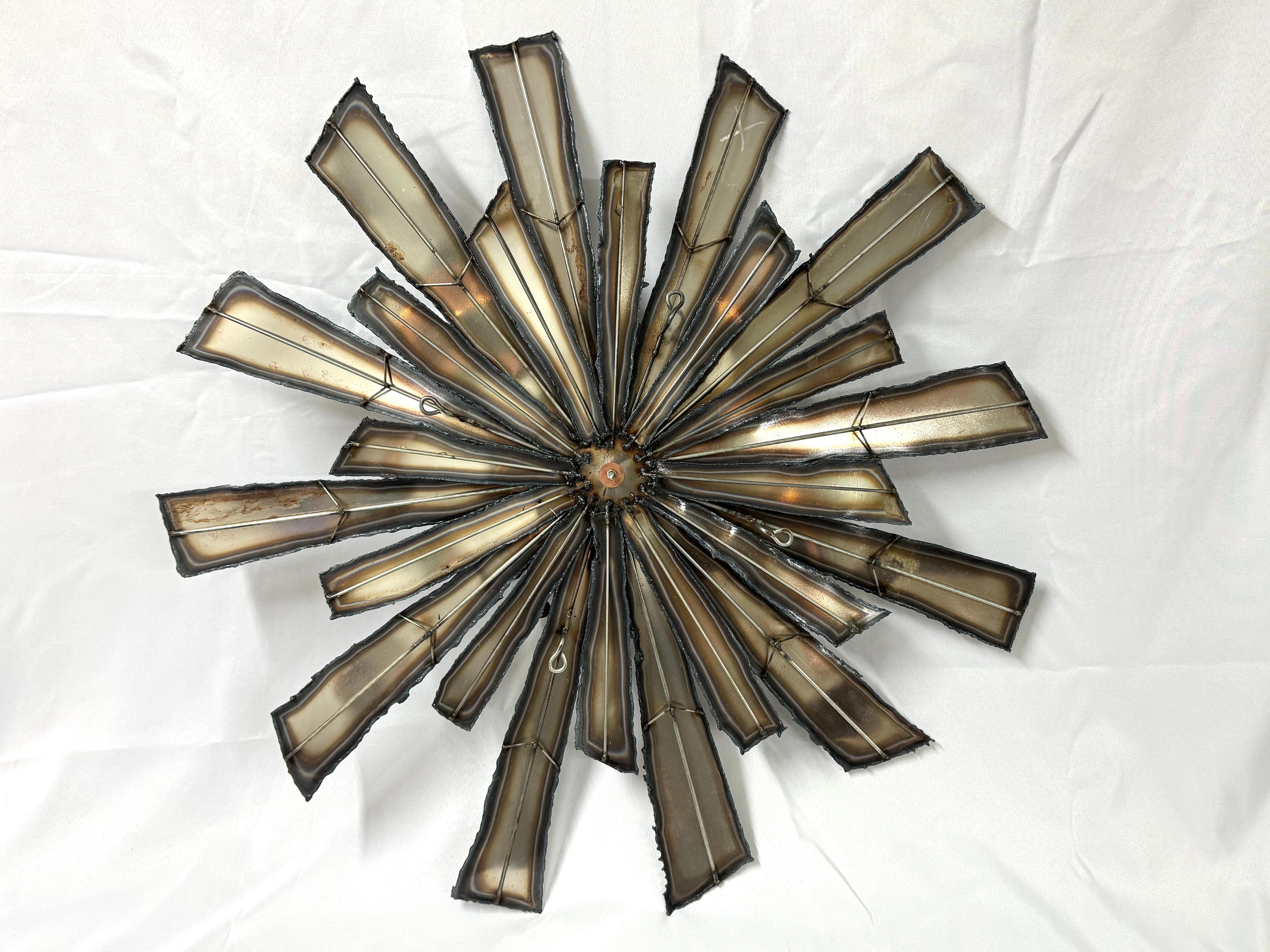 Signed Curtis Jere Brutalist Starburst For Sale 14