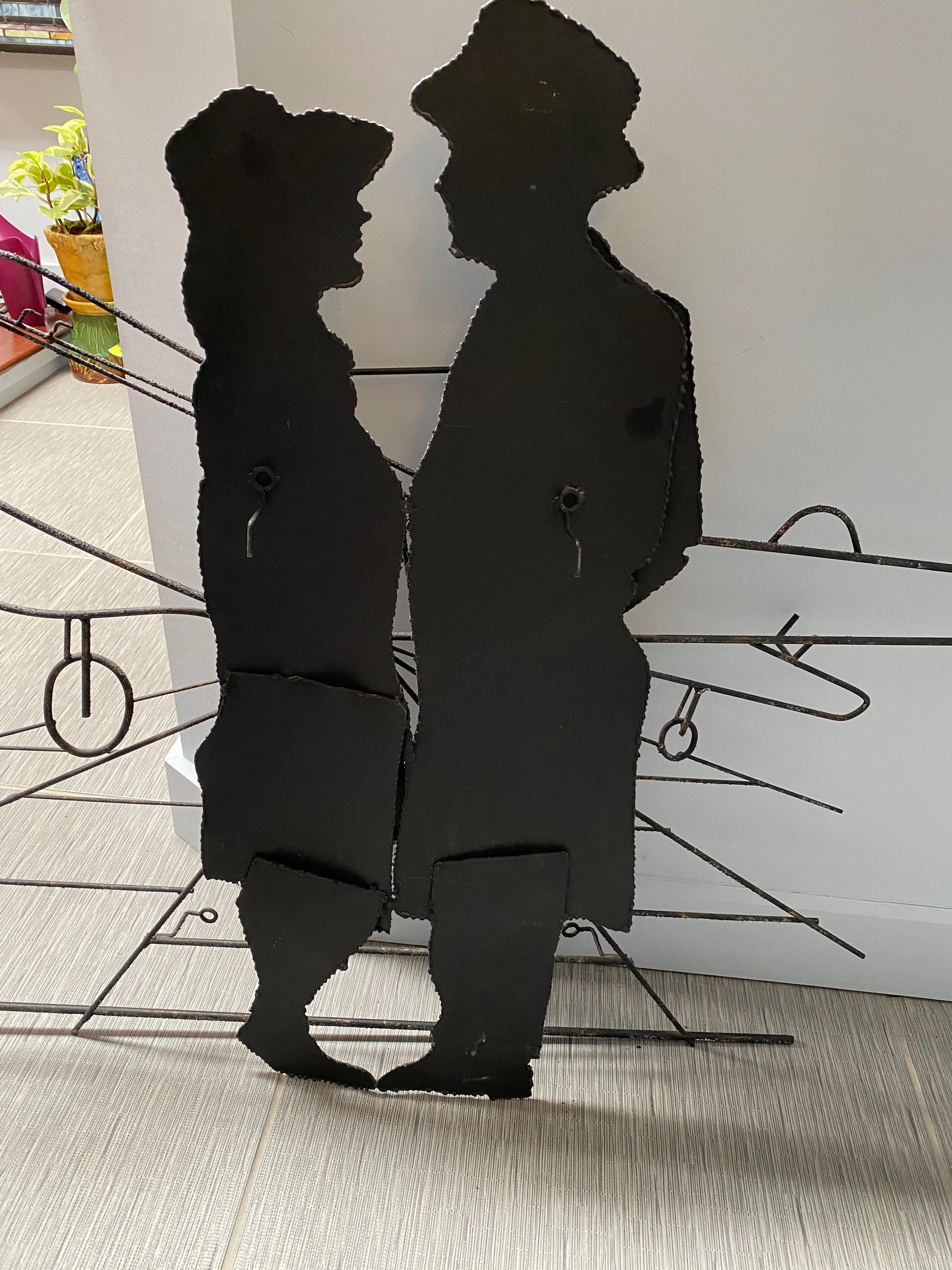 Signed Curtis Jere Casablanca Wall Sculpture, Dated 1993 In Good Condition In Kingston, NY
