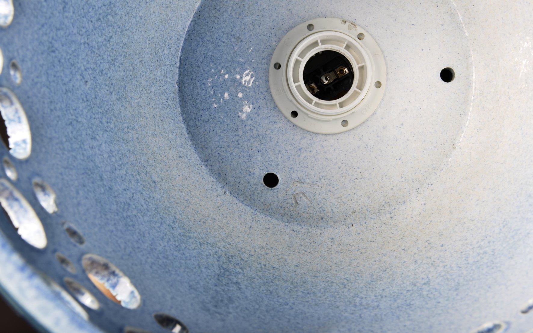Fine XX secolo Lampada a sospensione in ceramica danese firmata, anni '70 in vendita