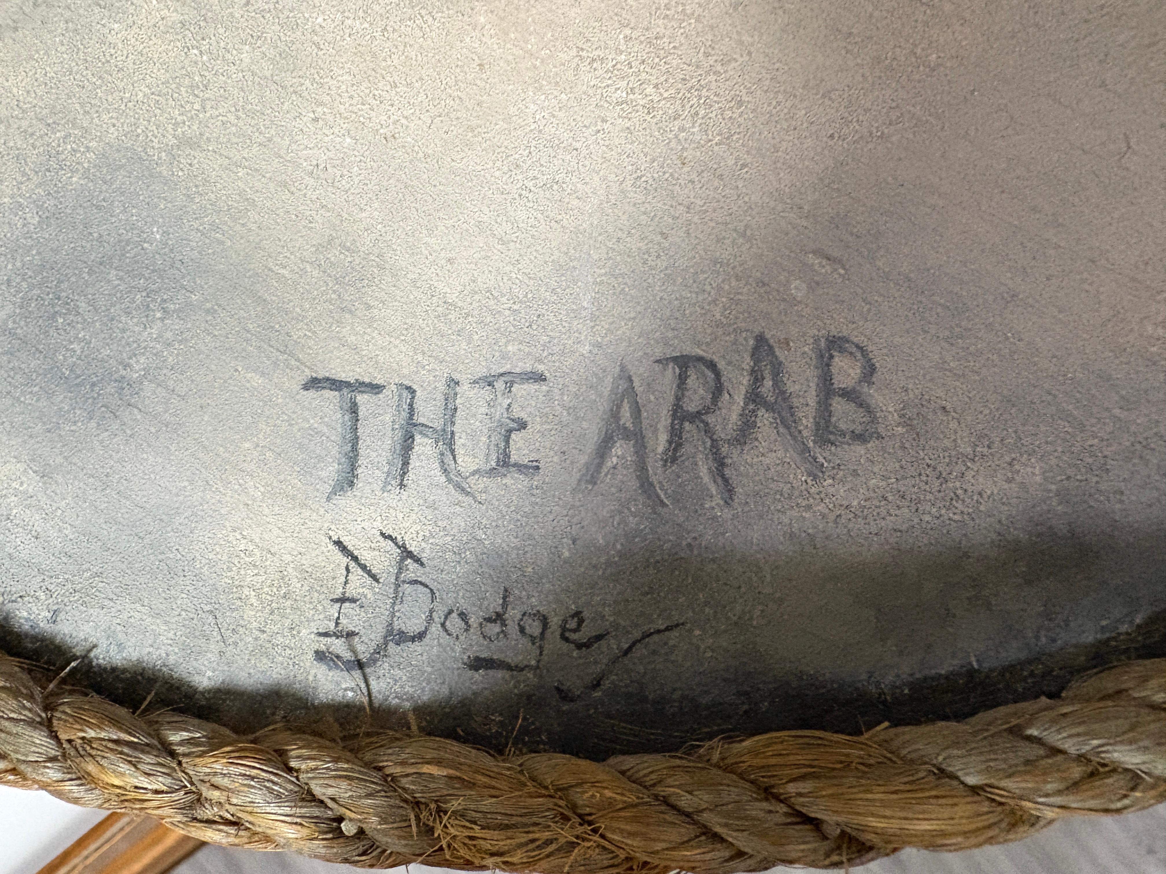 Signiert & datiert 1899 Pferd Gemälde auf Karton (Handbemalt) im Angebot