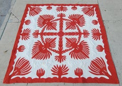Signed & Dated Hawaiian Quilt