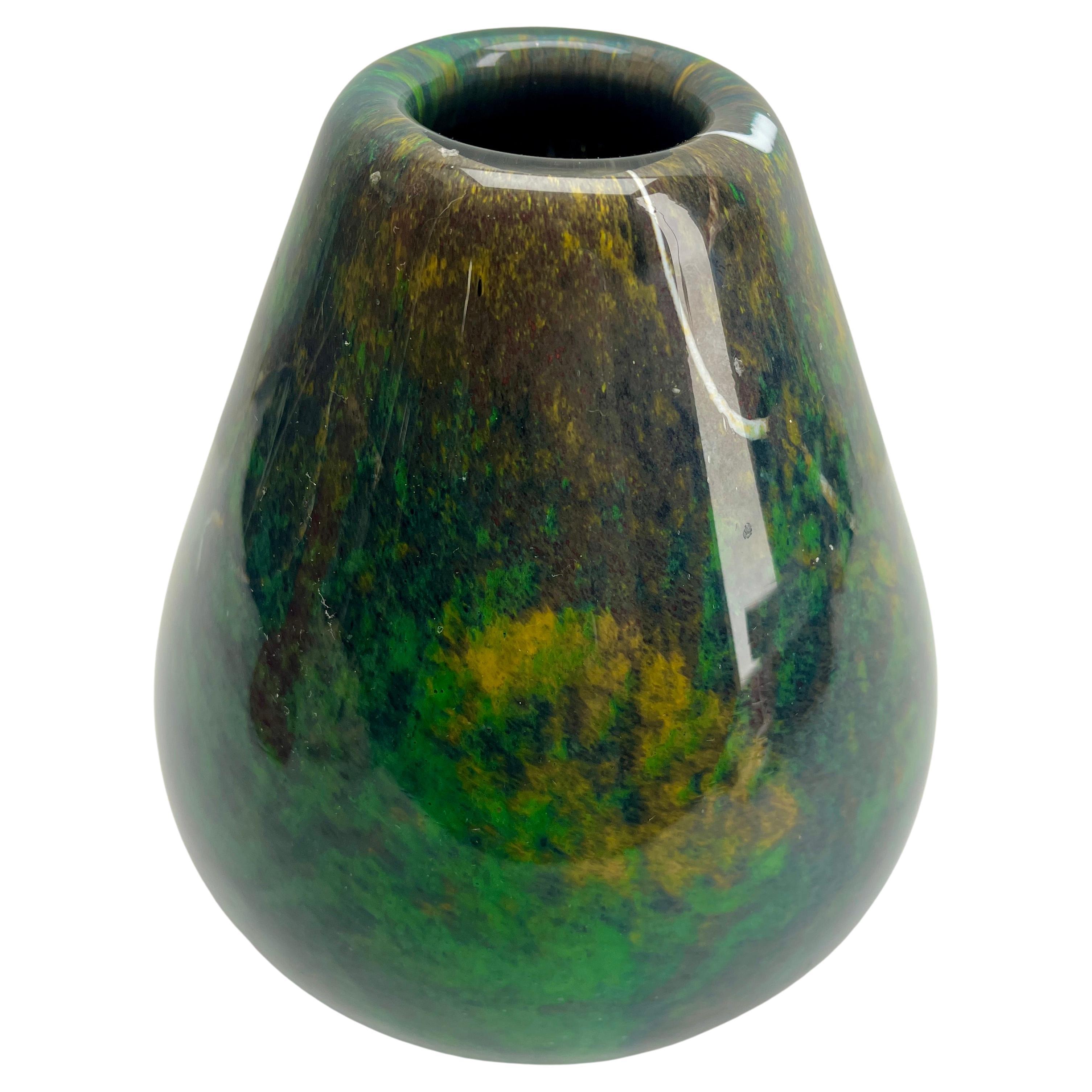 Art Déco Firmato Daum Nancy Art Deco Pate de Verre Multicouche Vasse in vendita